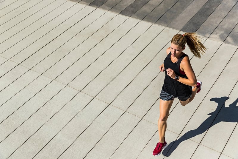 Runner in motion